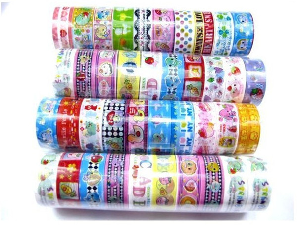 lassic Toys Sticker 10 pcs/lot 200cm length cartoon adhesive masking tape decorative sealing tape DIY stationery scrapbooking sticker toy...