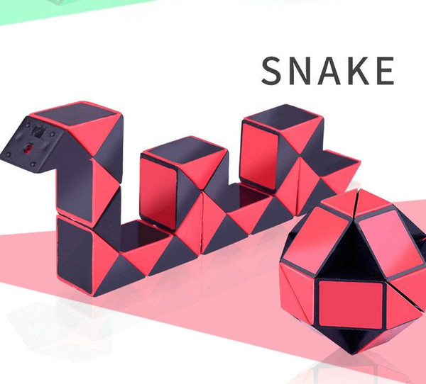 096 24 Parts Foldable Magic cube Creative Snake Cube Puzzles Twist Puzzle Toys Supertop Games Children's holiday gifts birthday present