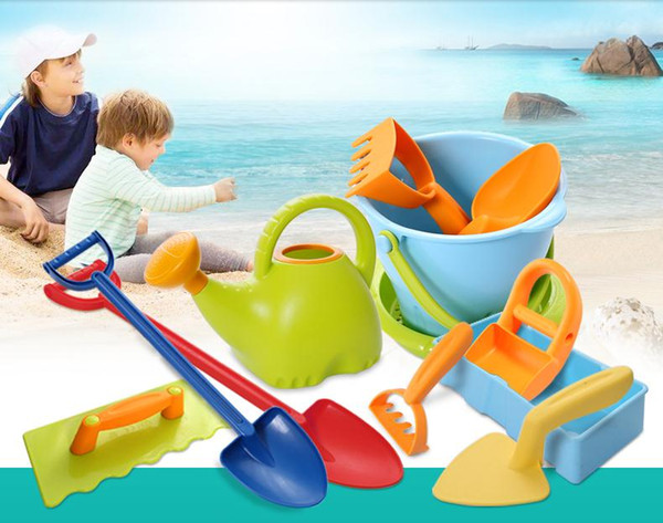 Thickened beach toy set sand scooper children play sand bucket tool cart male and female universal parent-child interaction to develop intel