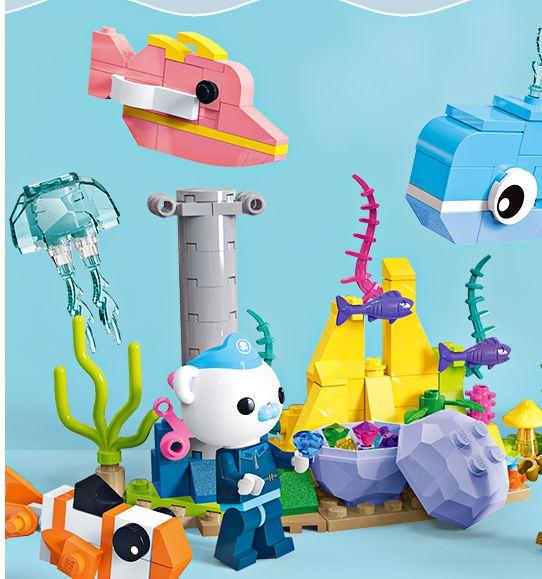 Star Drill Building Blocks Small Seabed Column Building Blocks Children Small Particles Assembly Legao Toys Boys Intelligence Insertion