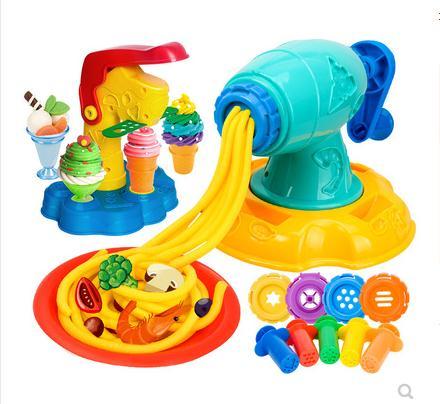 Plasticine noodle maker toy colored clay children's ice cream cake set of handmade mold ultra-light clay non-toxic