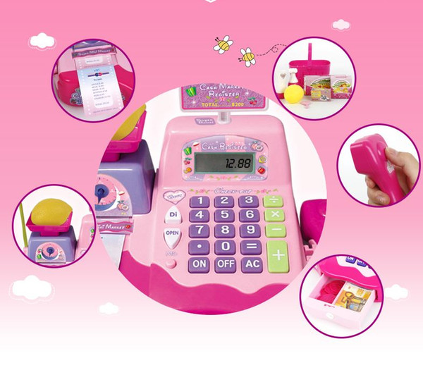 Five-Star Children's Multi-Function Girl Toys Simulated Supermarket Cashier Set 3-6 Years Old