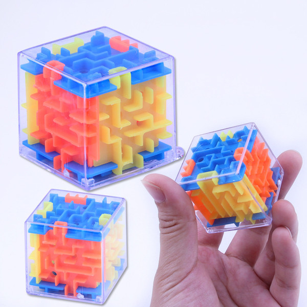 3D Cube Puzzle Maze Toy Brain Puzzle Maze Box Hand Game Case Game Challenge Fidget Toys Balance Educational Toys for children