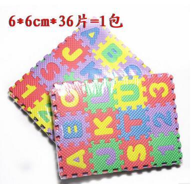 wholesale 36pcs a lot numberand words early education puzzle Education ToysKindergarten games teaching utensils children gifts