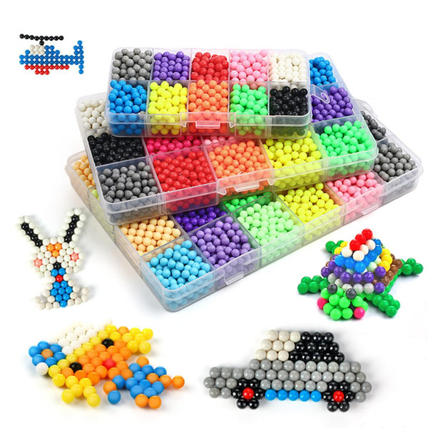 New 1000PCS 10 Color Boys Magical Water Mist Magic Beads Craft for Animal Molds DIY Hand Making Puzzles Toys Christmas Gifts