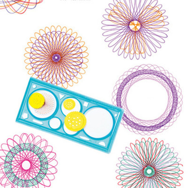 Puzzle Spirograph Children Painting Multi-function Drawing Plastic Ruler Students Drawing Set Learning Art Sets Creative Gift Smart Kid Toys