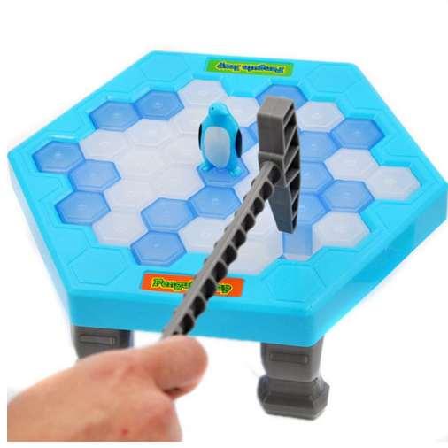 HOT Save Penguin Ice Kids Puzzle Game Break Ice Block Hammer Trap Party Toy Cherryb