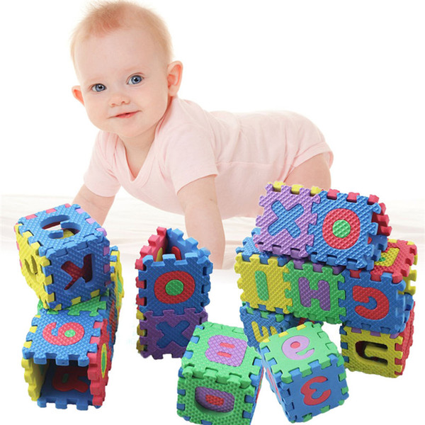 Toys For Children Kids 36pcs/Set Alphabet Numerals Kids Rug Puzzle Baby Play Mat Soft Floor Crawling Mini Puzzle Children's Mat