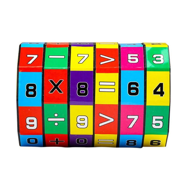 New Digital Magic Cube Kids Cylinder Math Addition Subtraction Calculation Training Toy for Children Early Education Toys