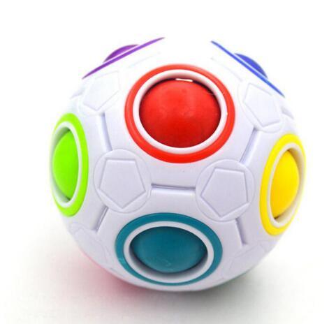 Hot Spherical Magic Cube Toys Novelty Rainbow Ball Football Puzzle Cubes Learning & Educational Toys For Children Kids