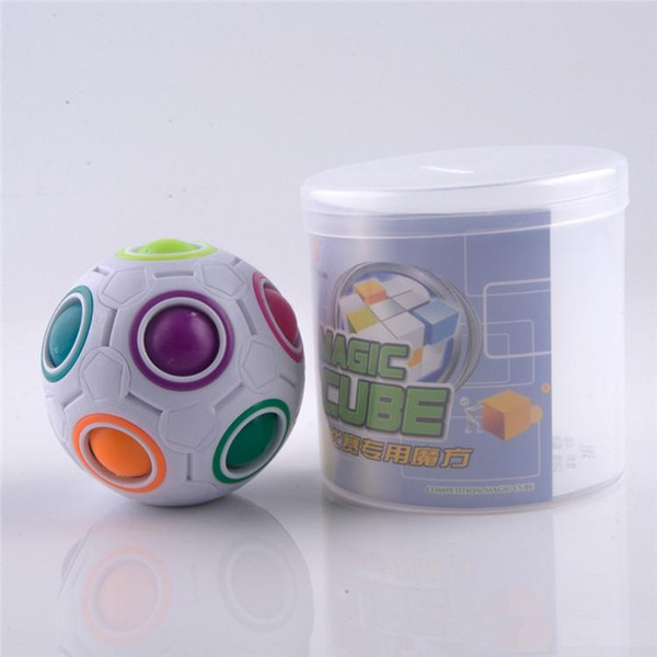 Hot Spherical Magic Cube Toys Novelty Rainbow Ball Football Puzzle Cubes Learning & Educational Toys For Children Kids b920