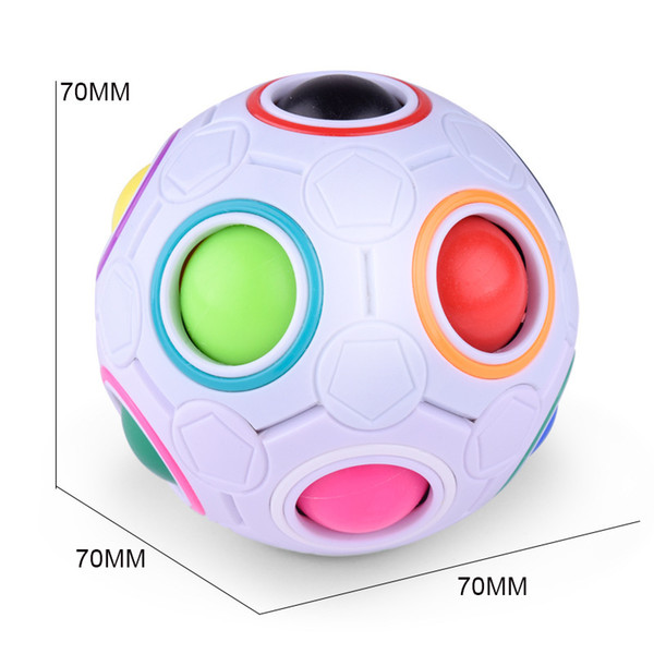 Magic Rainbow Ball Alien Soccer Creative Children's Educational Toy Decompression Rubik's Cube 3D Rainbow Ball Puzzle Rubik's Cube