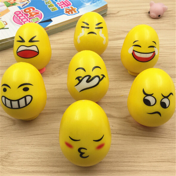 Children's Slow Rebound Dolls Creative Early Educational Toys For Children Gift 0-2 Ages Emoji Expressions Tumbler PU Toys 2 Styles