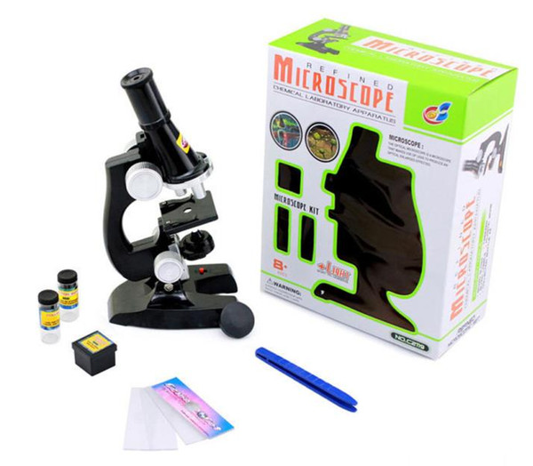 newest Science microscope suits 100X-400X Zoom early childhood educational toys Microscope Kit Lab Kids Educational toys