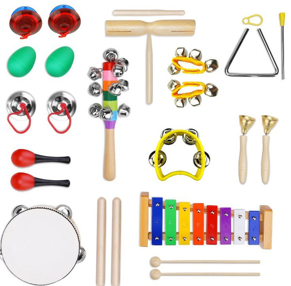 Musical Instrument Set Child Early Learning Music Percussion Toys Combination 13 Pieces Kindergarten Teaching Aids