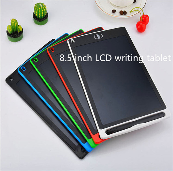 LCD 8.5 inch Writing Tablet Led writing board Blackboard Handwriting Pads Paperless Notepad Whiteboard Memo With Upgraded Pen epacket free