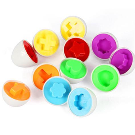 2018 Eggs Learning Education Toys Kids Mixed Shape Wise Pretend Puzzle Smart Baby Kid Learning Toys Tool Brain Games