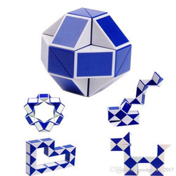 Mini Magic Cube New Hot Snake Shape Toy Game 3D Cube Twist Puzzle Toy Gift Random Intelligence Learning Toys Supertop Gifts M0605