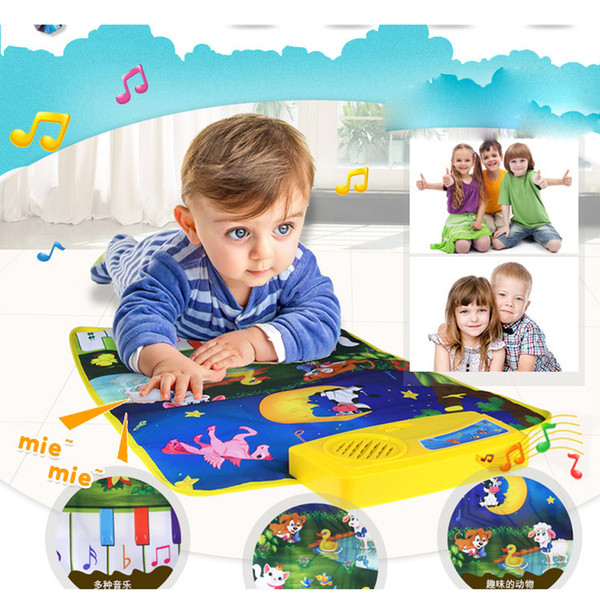 Hot Baby Musical Carpet Child Kids Baby Zoo Animal Musical Touch Play Singing Carpet Mat Toy Instrumentos Musicais Lowest Price