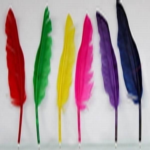 DHL Free Popular goose quill Ballpoint pen for girls DIY Pen for toys