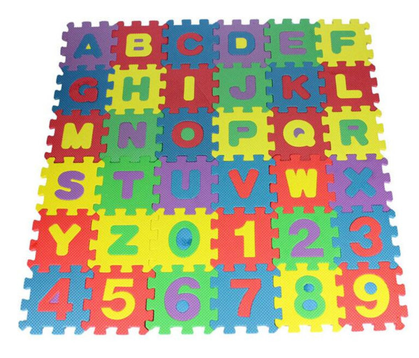 Wholesale- 36pcs/set EVA Jigsaw foam puzzle play mat 66*66cm,toys for kids learning and education baby playing foam carpet goma eva