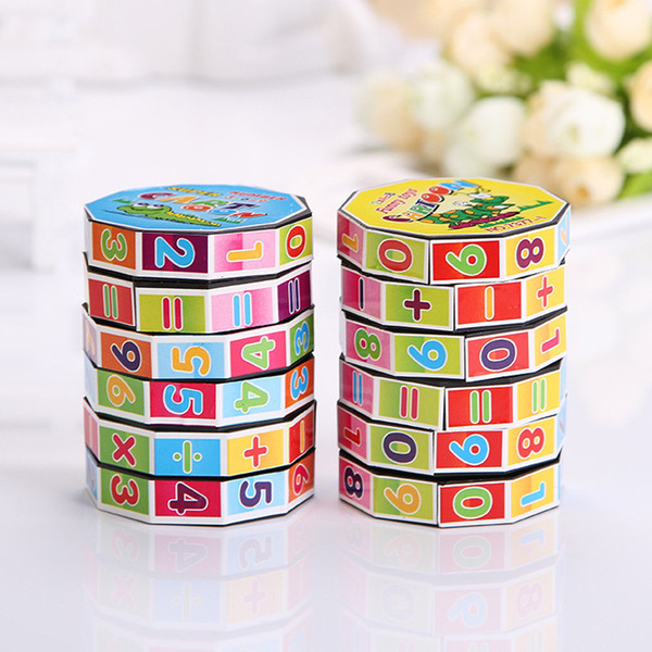 Free Shipping Learning Education Mathematics Digital Intelligence Arithmetic Math Toys for Children Kids Teaching Aids Puzzle Cube