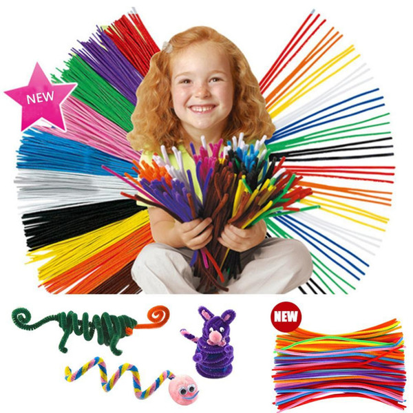 100Pcs/set Kids Child Plush Sticks DIY Materials Handmade Twisted Stick Children's Educational Christmas Gift Toy Plush Sticks Toys for kids