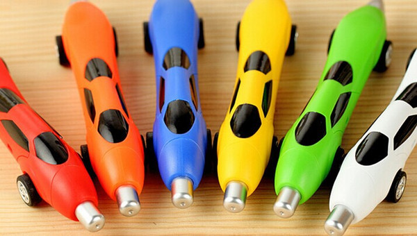 Funny Novelty Design Racing Car Shape Ballpoint Pen Office Children Kids Toy Gift