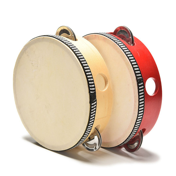 New Fashion Musical Beat Instrument Hand Drum Children Kids Musical Wooden Drum Rattles Educational Toy Learning Toys