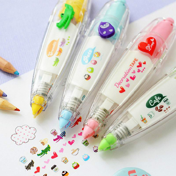 60PCS Lace Press Type Stationery Tapes Decorative Pen Correction Tape Diary Scrapbooking Album Stationery Gifts School Supplies AIJILE