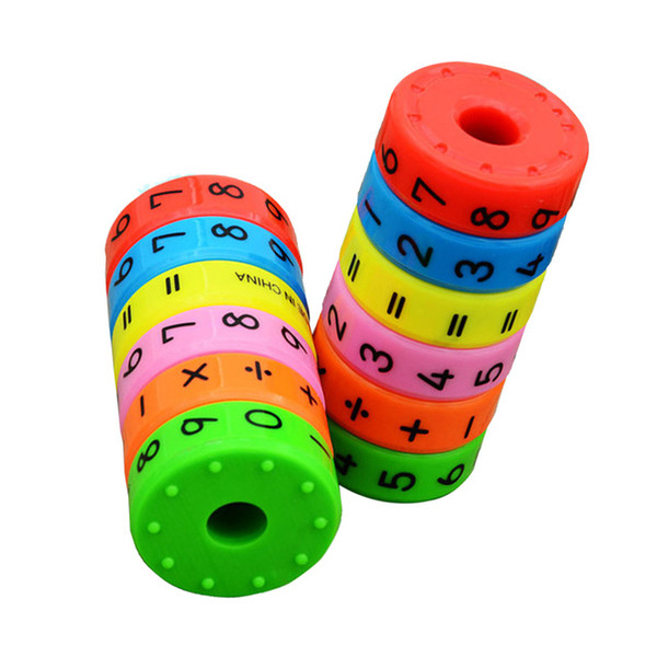 Baby Math learning Toys Student Mini Educational Magnetic Stick cylinder Puzzle Number Toys Calculate Learn Counting