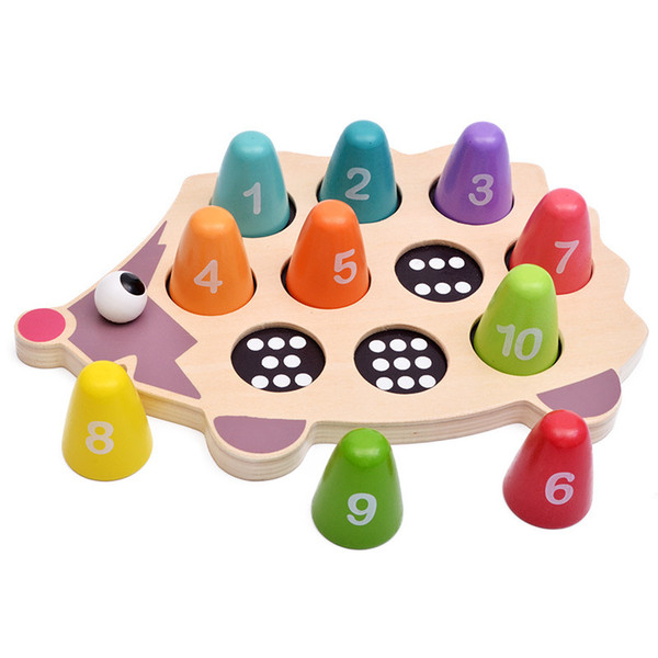 New Wooden Baby Toys Montessori Hedgehog Balance Baby Education Toys Baby Gifts