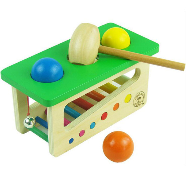 Wooden Sound Knocks Beat Balls Montessori Educational Toy For Children Puzzle Oyuncak Baby Montessori Material Ping Pong Table