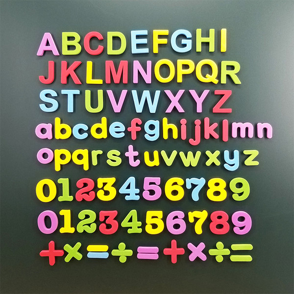 English alphabet magnetic paste digital paste puzzle children early teaching toys suitable for children 3-12 years old