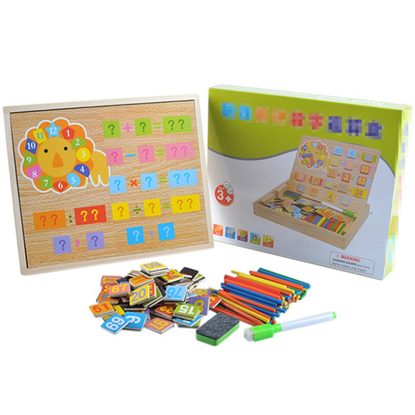 Wooden Counting Sticks Arithmetic Box Mathematics Learning Educational Toys with Counting Rods and Writingboar develop your kid is interest