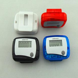 2016 Hot Health gift LCD Pedometer Step Counter MINI Calorie Counters Pedometers Walking Distance New Pocket 5 colors Free Shipping