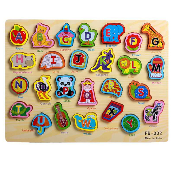 Letter/ number puzzle board, baby early intelligence, wooden stereoscopic hand grasping board, learning toy wholesale