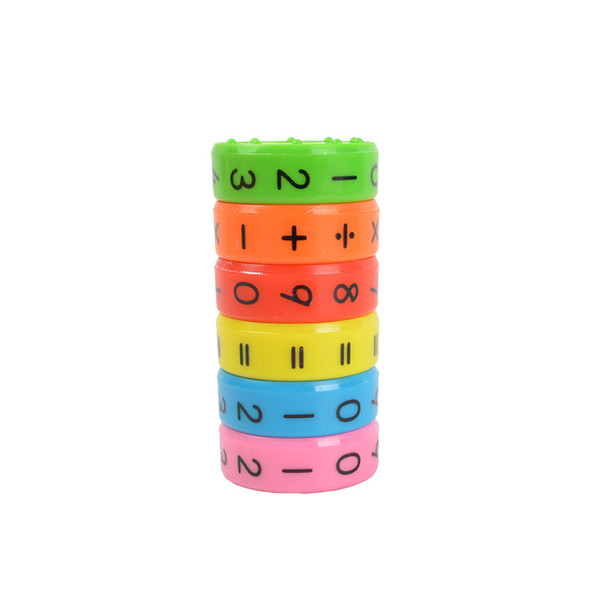 Magnetic Mathematics Numeral Cylinder Learning 6 Colors Rings maths educational toy Factory Cost Wholesale 3 Pcs Or more