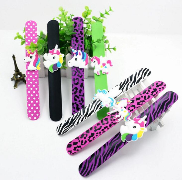 Kids toys creative hot selling environmental unicorn Pa Pa ring unicorn striped leopard unicorn bracelet