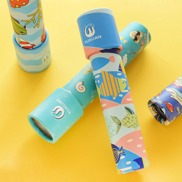 Cartoon 3D Kaleidoscope Imaginative Fancy Colorful World Magic Toddler Sensory Educational Toys For Children Gifts Random Color