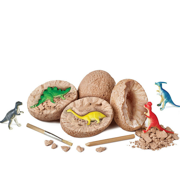 Jurassic World Simulation Dinosaur Egg Archaeological Excavation Puzzle Toy Tyrannosaurus Rex Children's Dinosaur Toy Model Decoration