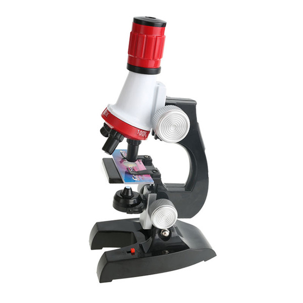 Kids Stereo Science Microscope 1200x Zoom Biological Microscope Kit Refined Scientific Instruments Educational Toy For Child