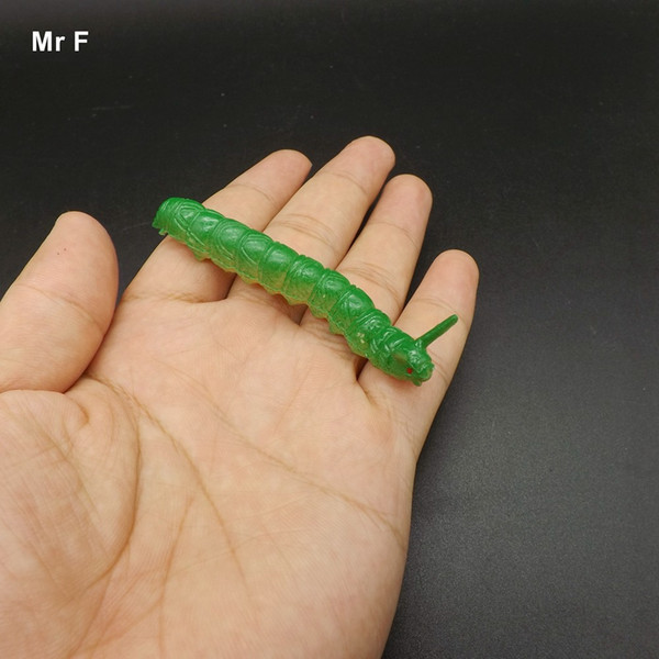 Plastic Twisty Worm Model Pretend Trick Toy Caterpillar Kid Education Model Teaching Intelligence Toys For Children