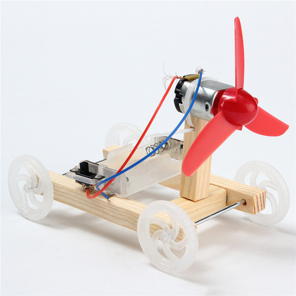 New DIY Single-wing Wind Car Assembly Model Kit Developmental Toys Science Experiment Educational Toys Gift For Children