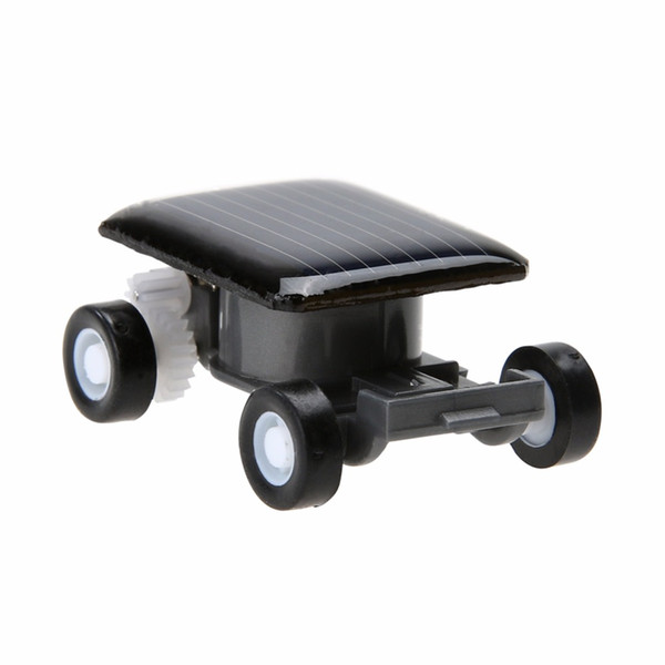 Mini Smallest Solar Powered Robet Racing Car Moving Drive Car Fun Gadget Toy For Kids free shipping