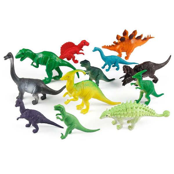 wholesale New Arrival mini Jurassic Dinosaur Action Figure Toy 12pcs/lot PVC simulation Model Toy