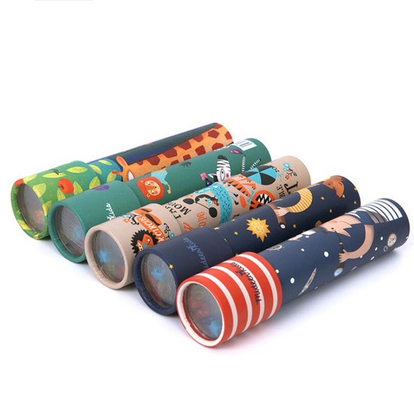 Wholesale- 19cm Rotating Kaleidoscopes Colorful World Preschool Toys Style at Random Best Kids Gifts Free Shipping