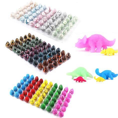 60pcs/set Novelty Water Hatching Inflation Dinosaur Eggs Toys Surprise Eggs Educational Toys Interesting Gift Dinosaur Model