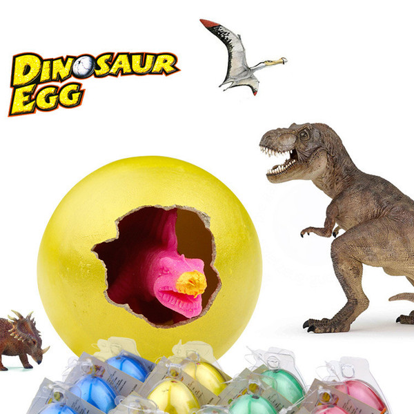 POPOToyFirm 12Pcs Novelty Gag Toys Jumbo Growing Dino Egg Hatching Dinosaur Eggs Add Water Educational Toys for children gift