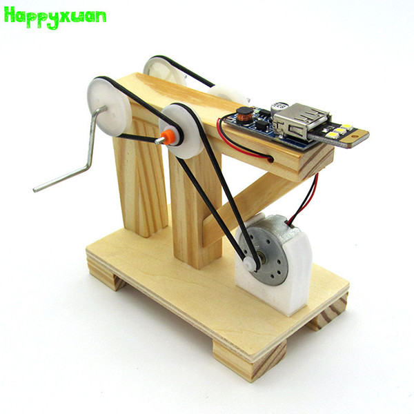 Happyxuan DIY Technology Handmade Generator Small Production Invention Assembly Model Experimental Material Toys